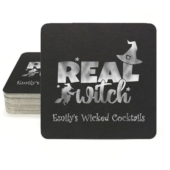 Real Witch Square Coasters